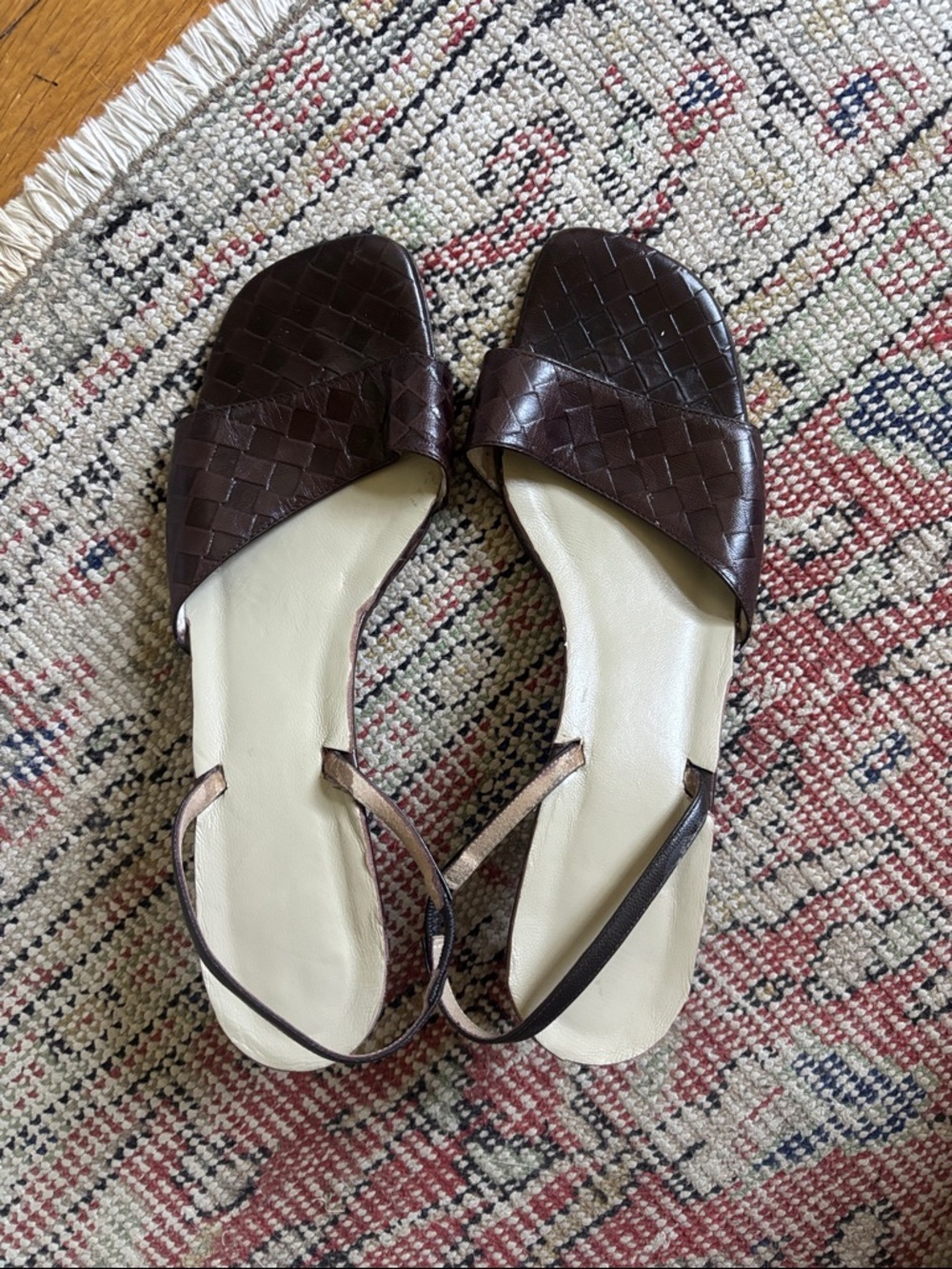 Vintage Ann Taylor Brown Leather Sandals